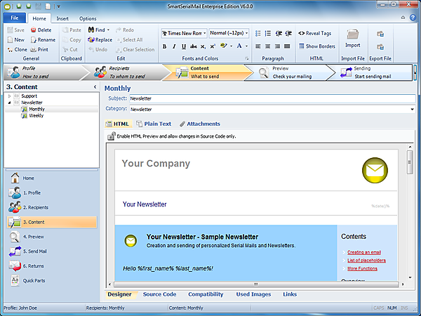 SmartSerialMail Screenshot